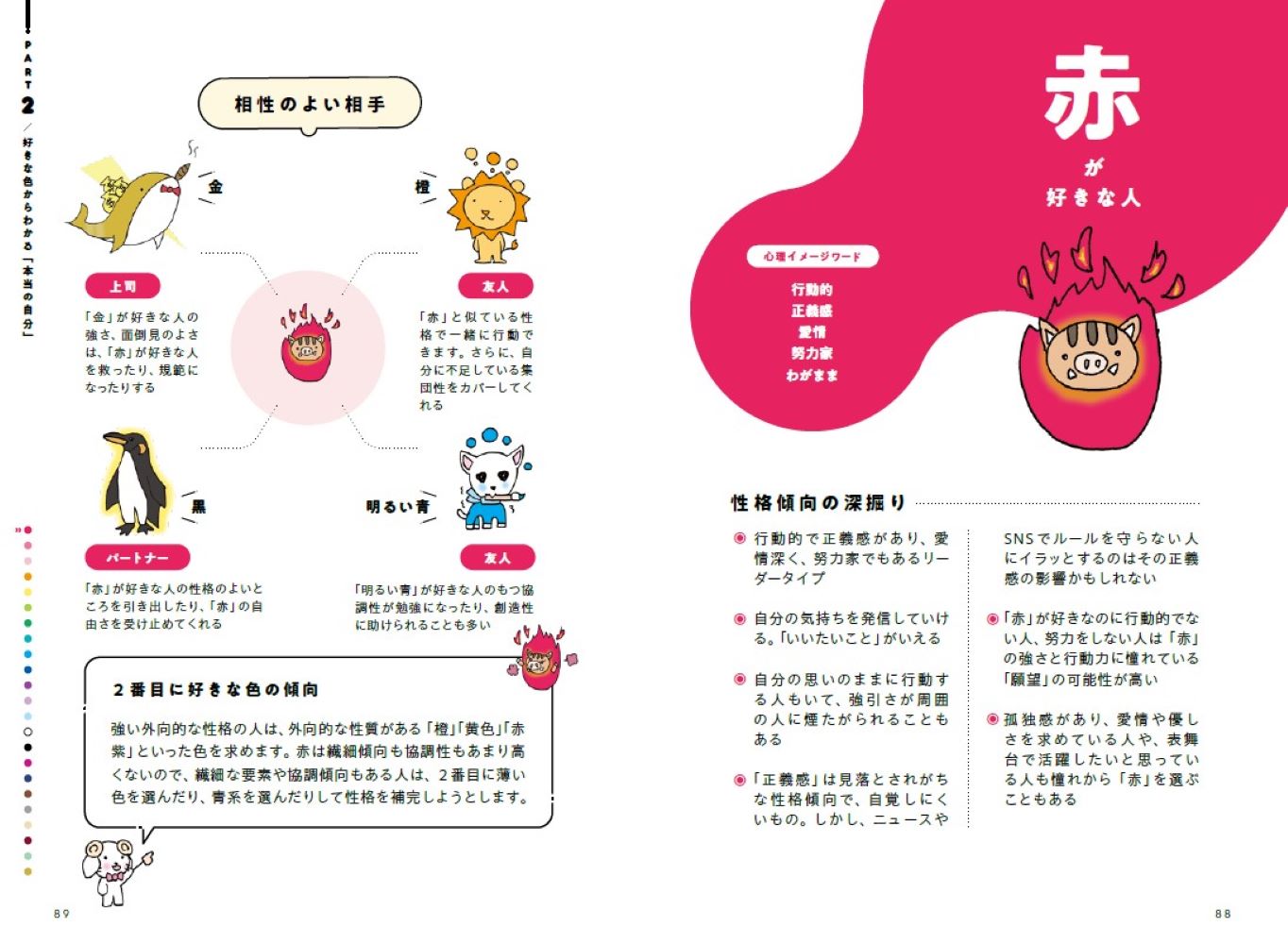 本当の性格がわかる　未来が変わる　色でよみとく心理学